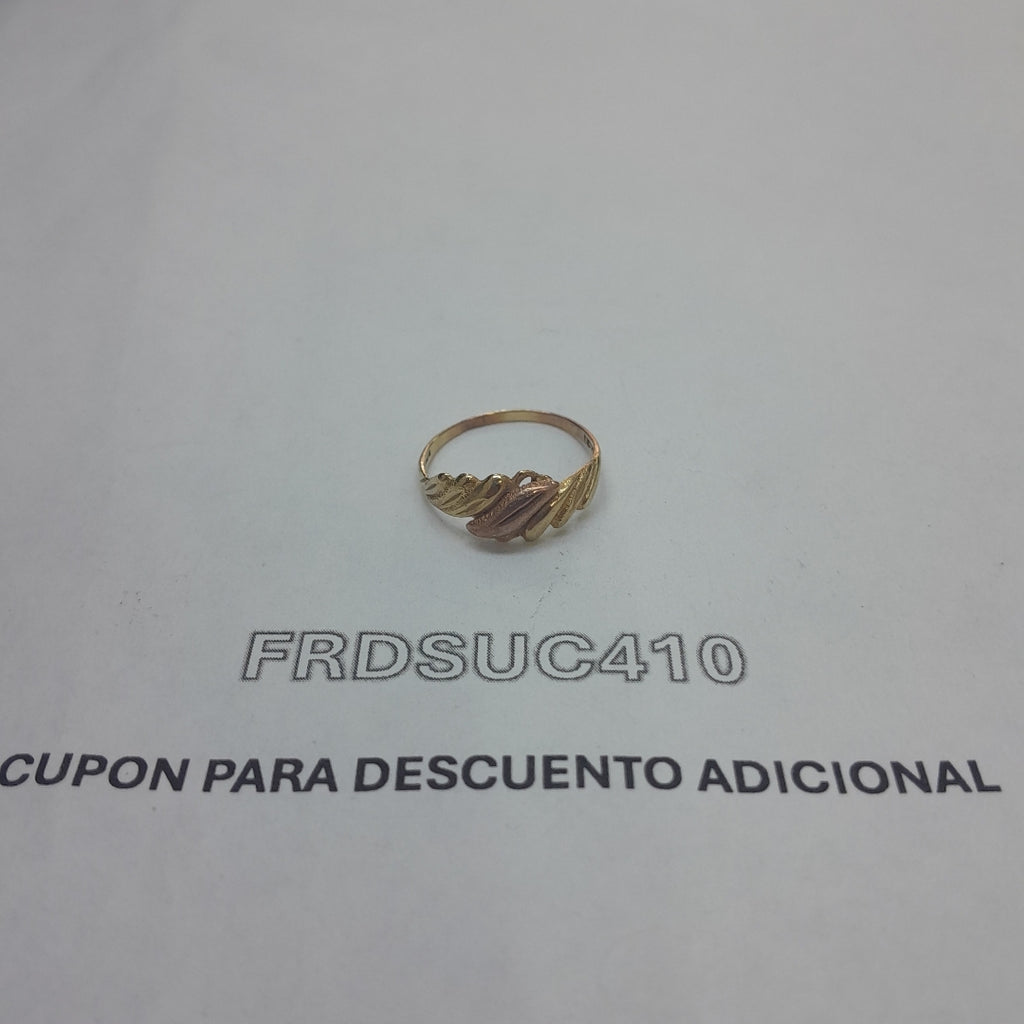 ANILLITO ORO COMBINADO 10 K 1.5 GRMS (SEMINUEVO)