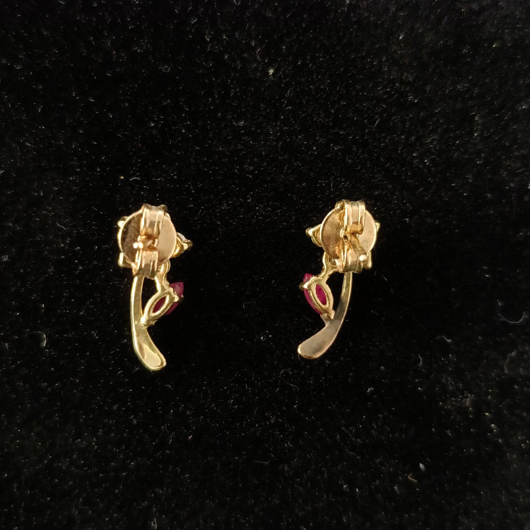 BROQUELES PAR ORO 14 K 1.3 GRMS (SEMINUEVO)