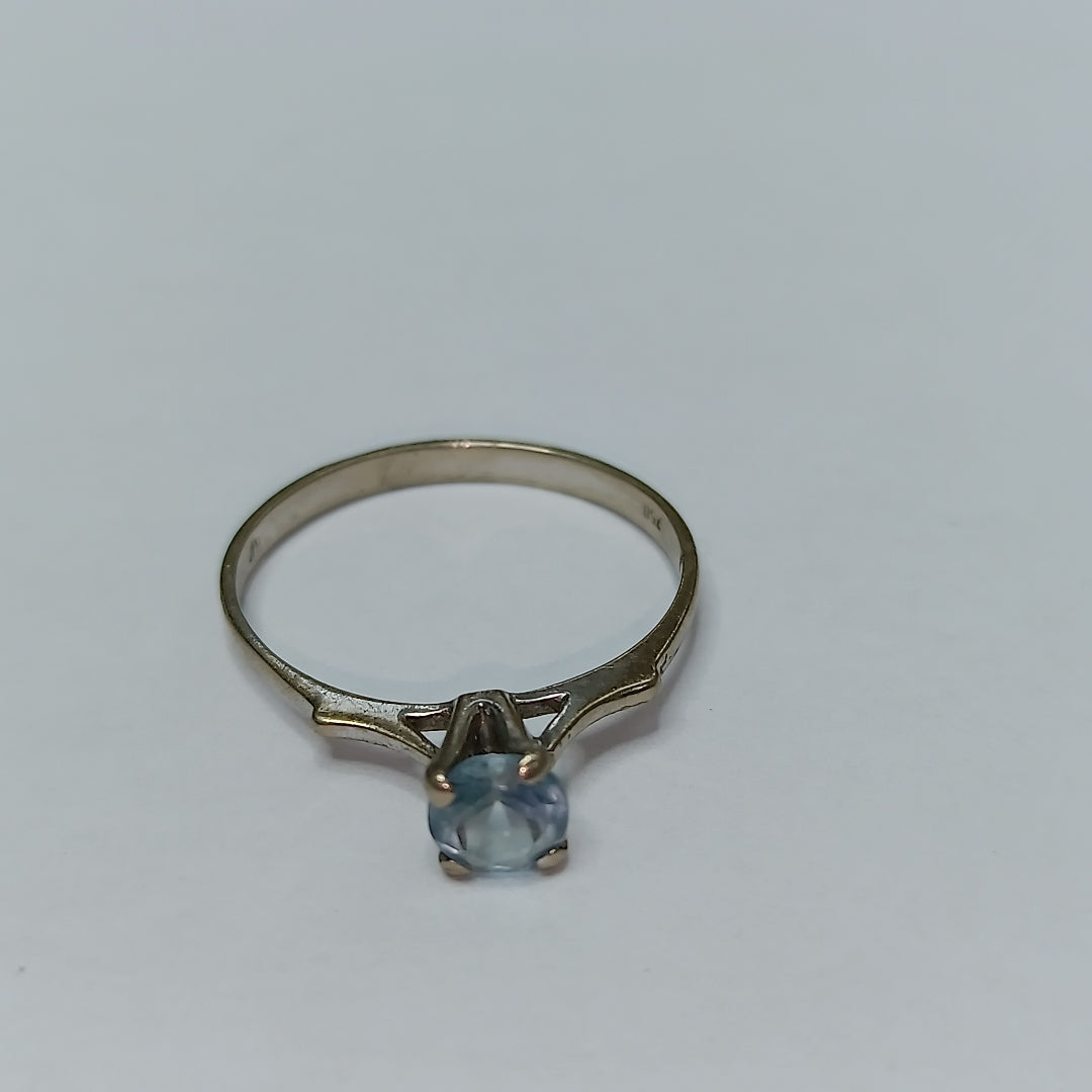 K1 1,70 GRMS 18 K ESPECIFICACIONES COMPLEMENTARIAS ANILLITO CON PIEDRA A COLOR (SEMINUEVO)