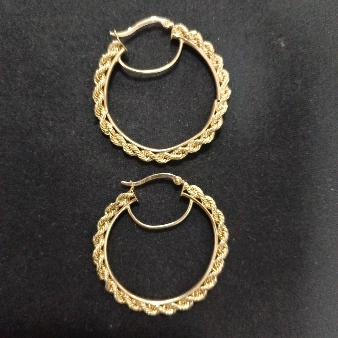 ARRACADAS PAR ORO 14 K 3,60 GRMS (SEMINUEVO)