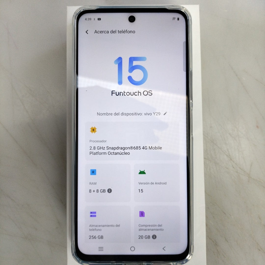 CELULAR VIVO Y29 V2434 (2025) 256 GB 8 GB RAM (SEMINUEVO)