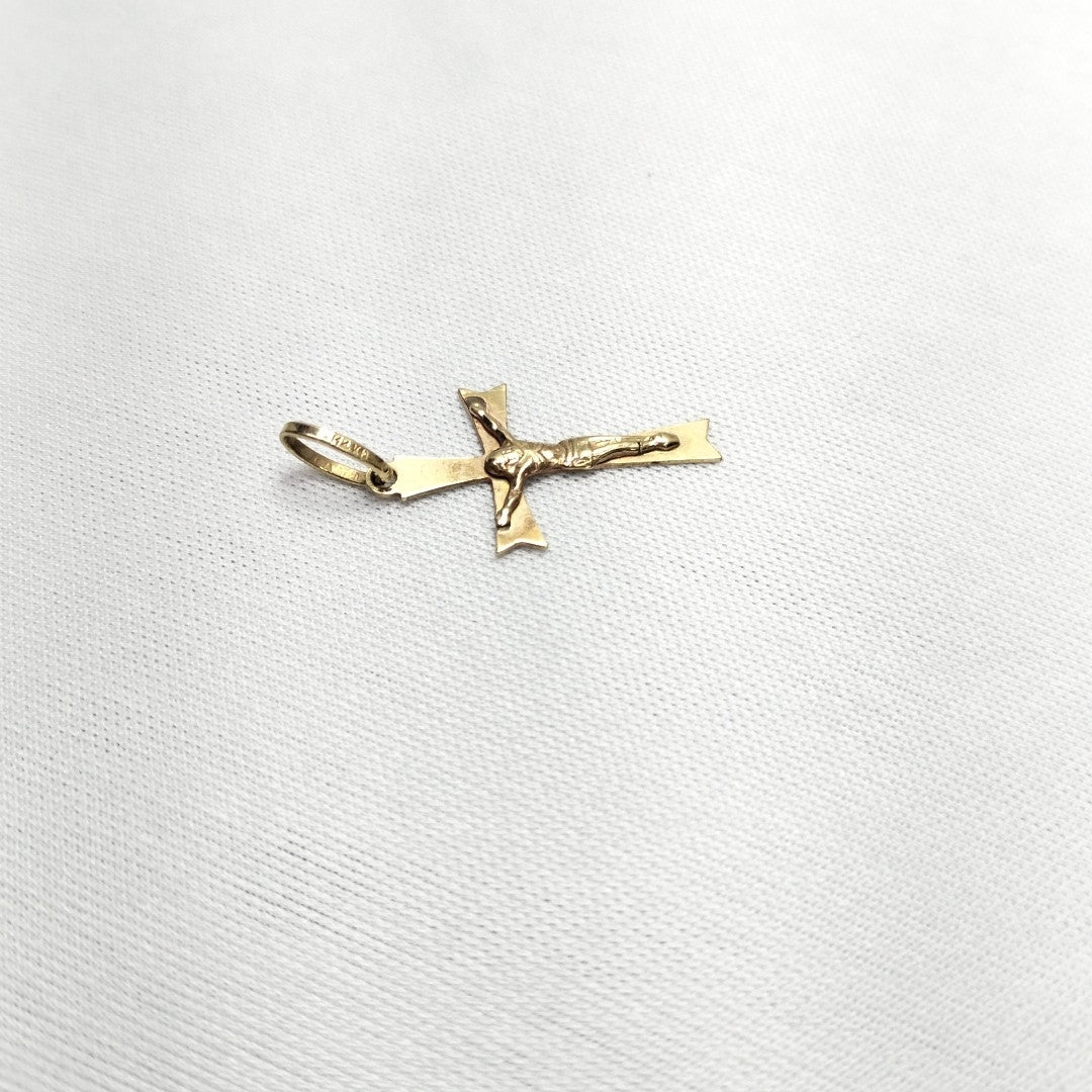 CRUCIFIJO ORO 14 K 0.9 GRMS (SEMINUEVO)
