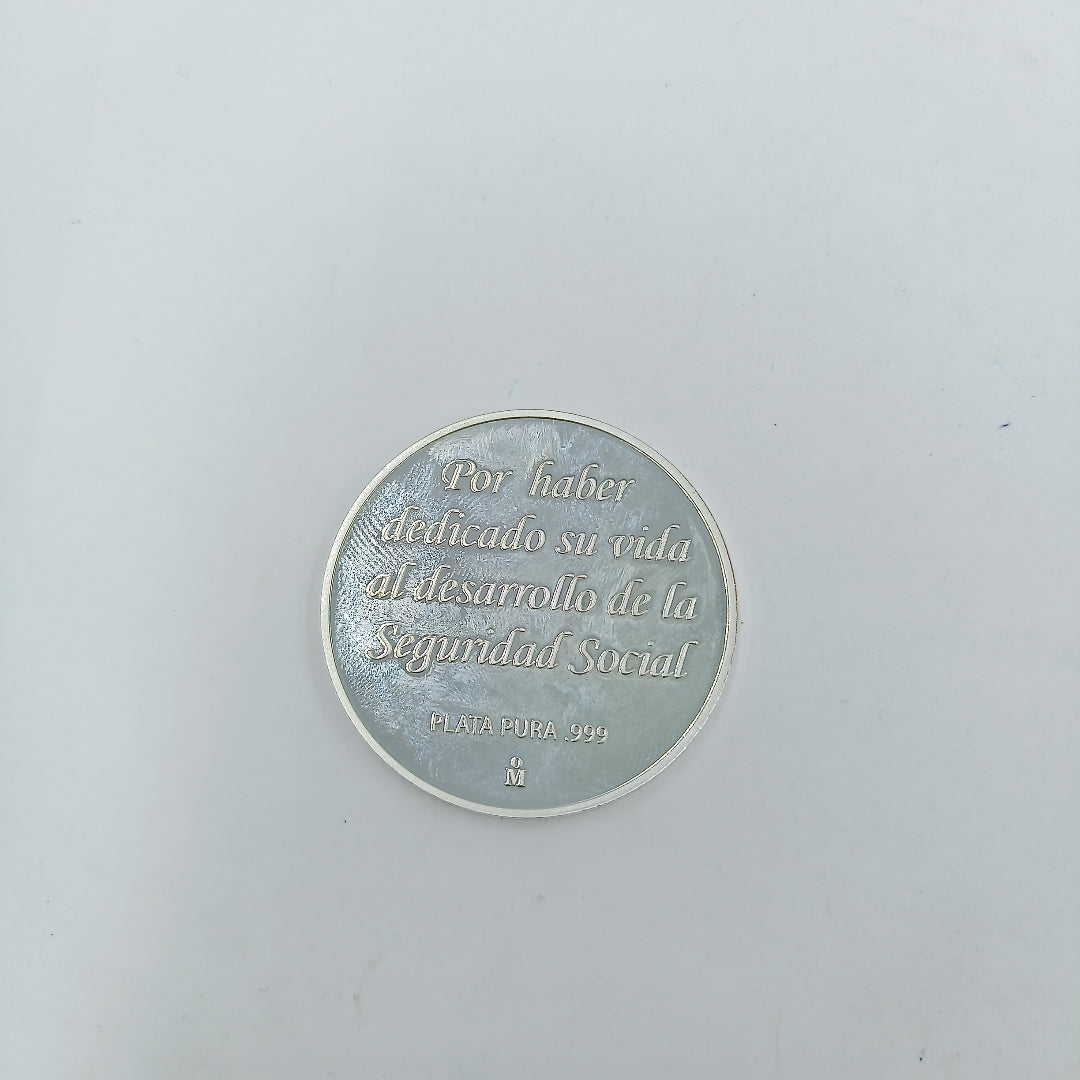 K1 31.2 GRMS PLATA .999 IDENTIFICACIÓN MEDALLA PERSONAL MATERIALES PLATA (SEMINUEVO)