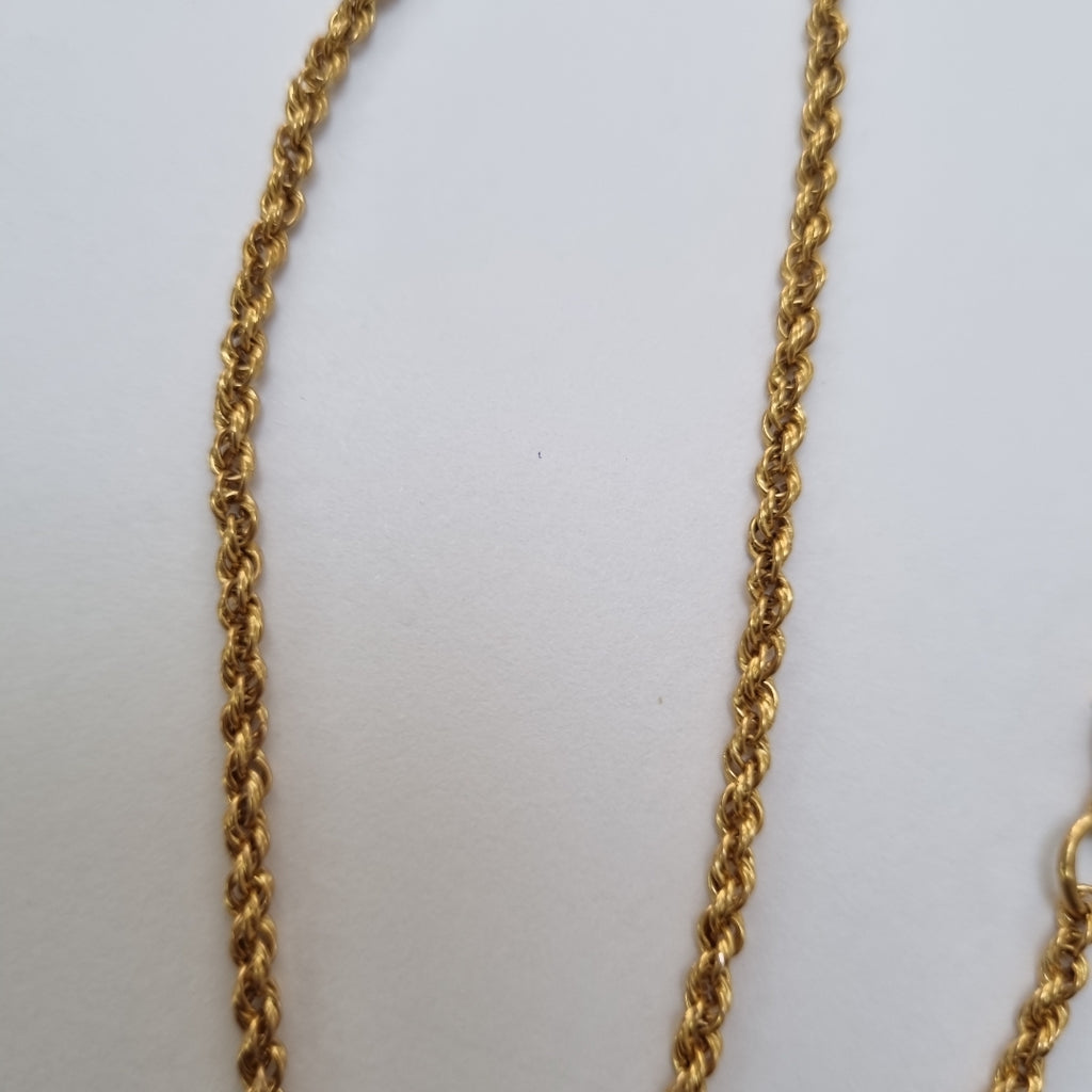 K1 20,10 GRMS 14 K ESPECIFICACIONES COMPLEMENTARIAS CADENA TORZAL CON CRISTO, C (SEMINUEVO)