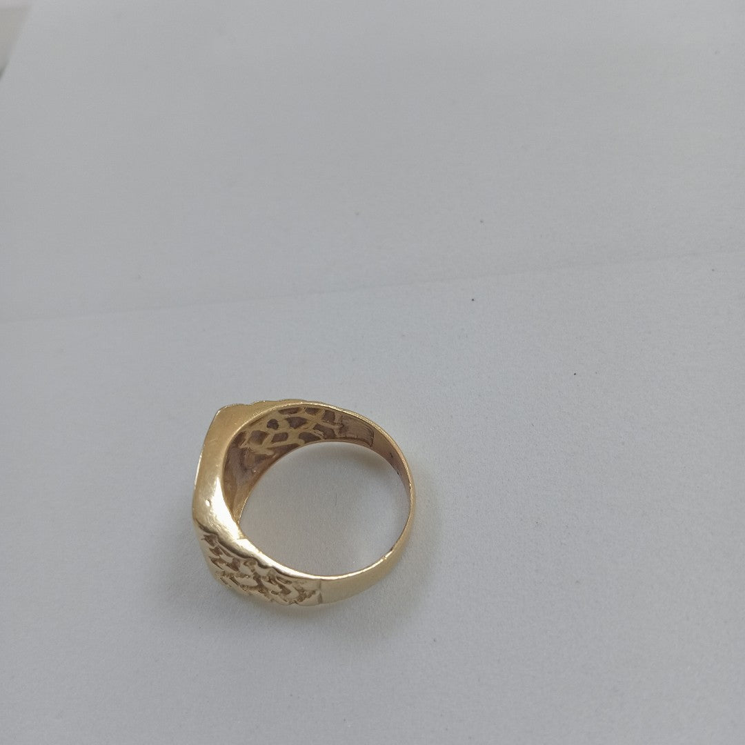 ANILLO ORO COMBINADO 10 K 5,20 GRMS (SEMINUEVO)