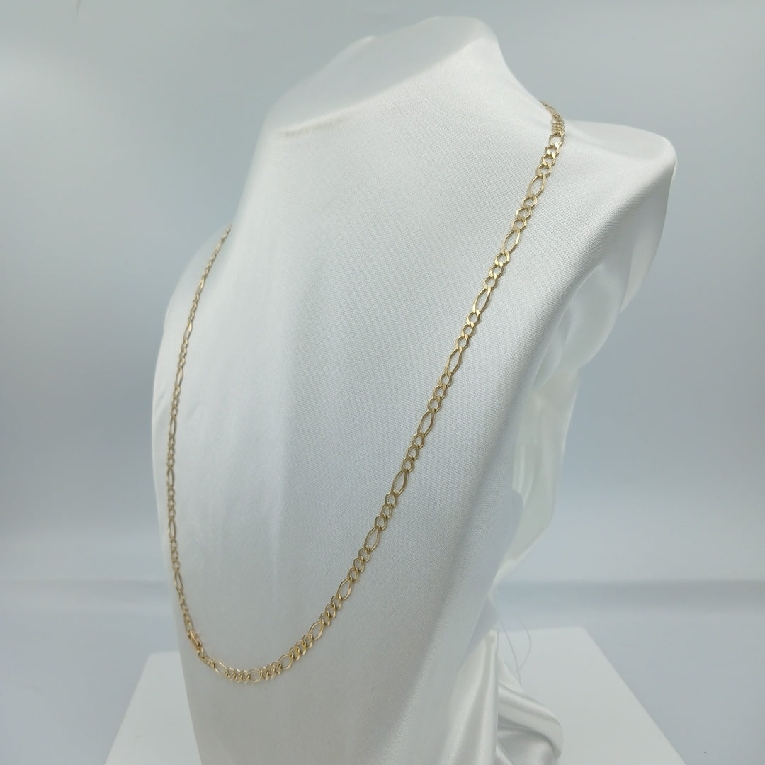 CADENA 3 X 1 8.61GR 60 CM 14K (NUEVO)