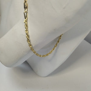 PULSERA TEJIDO TORZAL 4.5G 21 CM (NUEVO)