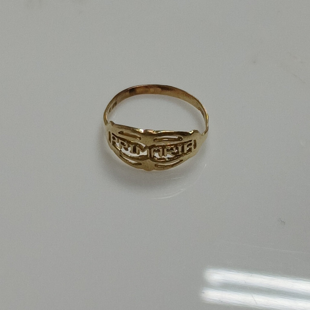 ANILLO DE GRADUACIÓN ORO 10 K 1 GRMS (SEMINUEVO)