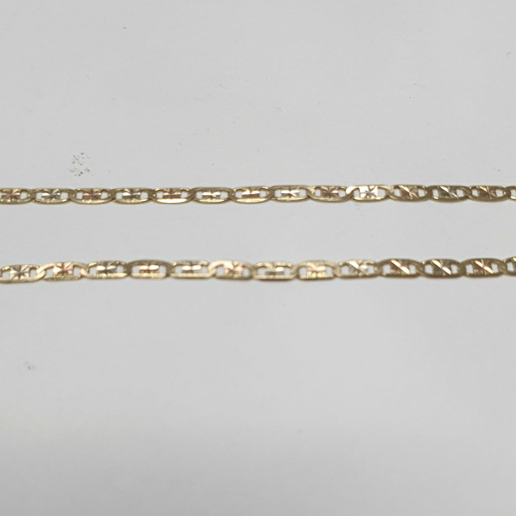 CADENA ORO COMBINADO 14 K 3.9 GRMS (SEMINUEVO)