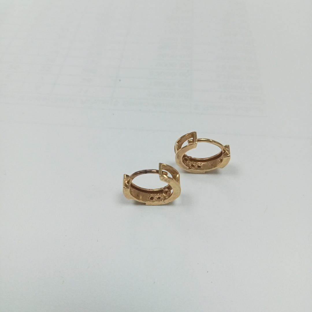 ARRACADAS PAR ORO 14 K 1.7 GRMS (SEMINUEVO)
