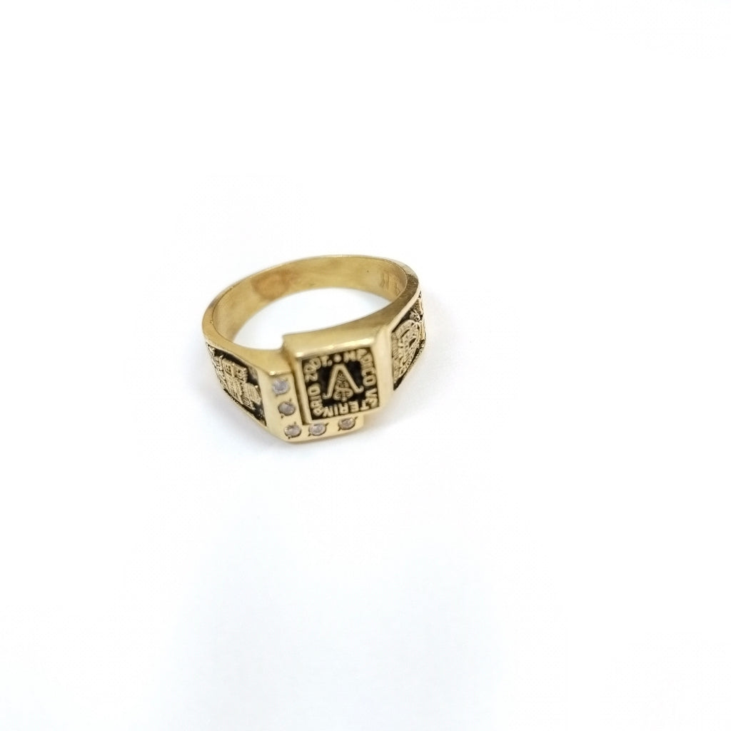 ANILLO DE GRADUACIÓN ORO 14 K 5.5 GRMS (SEMINUEVO)