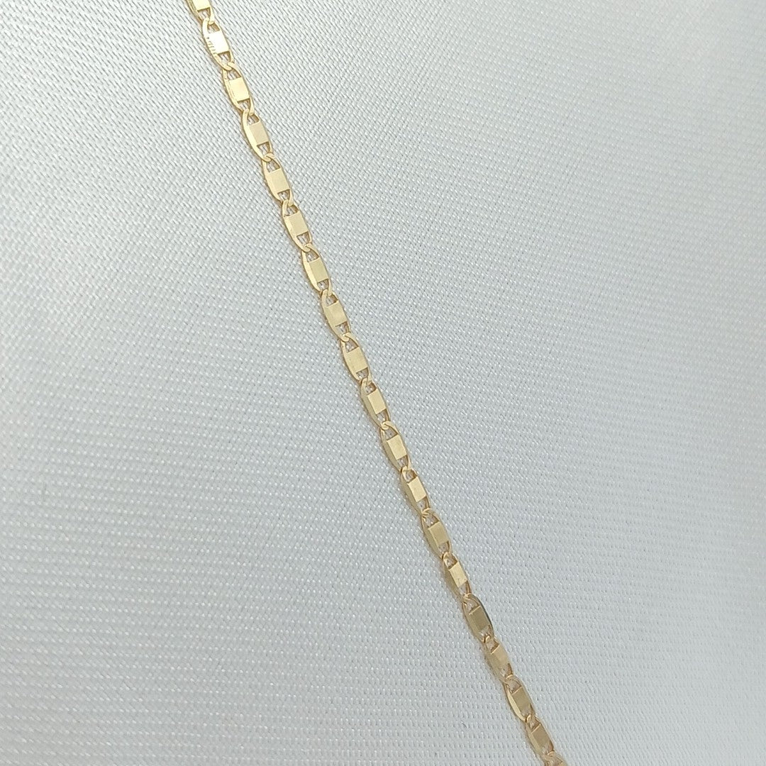 CADENA TEJIDO MARINERO 1.91GR 55 CM 14K (NUEVO)