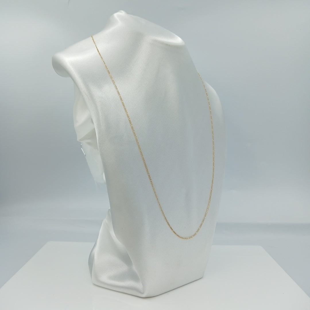 CADENA 3 X 1 1.7GR 60 CM 14K (NUEVO)