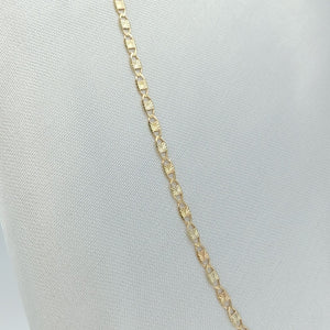 CADENA TEJIDO MARINERO 3.91GR 60 CM 14K (NUEVO)