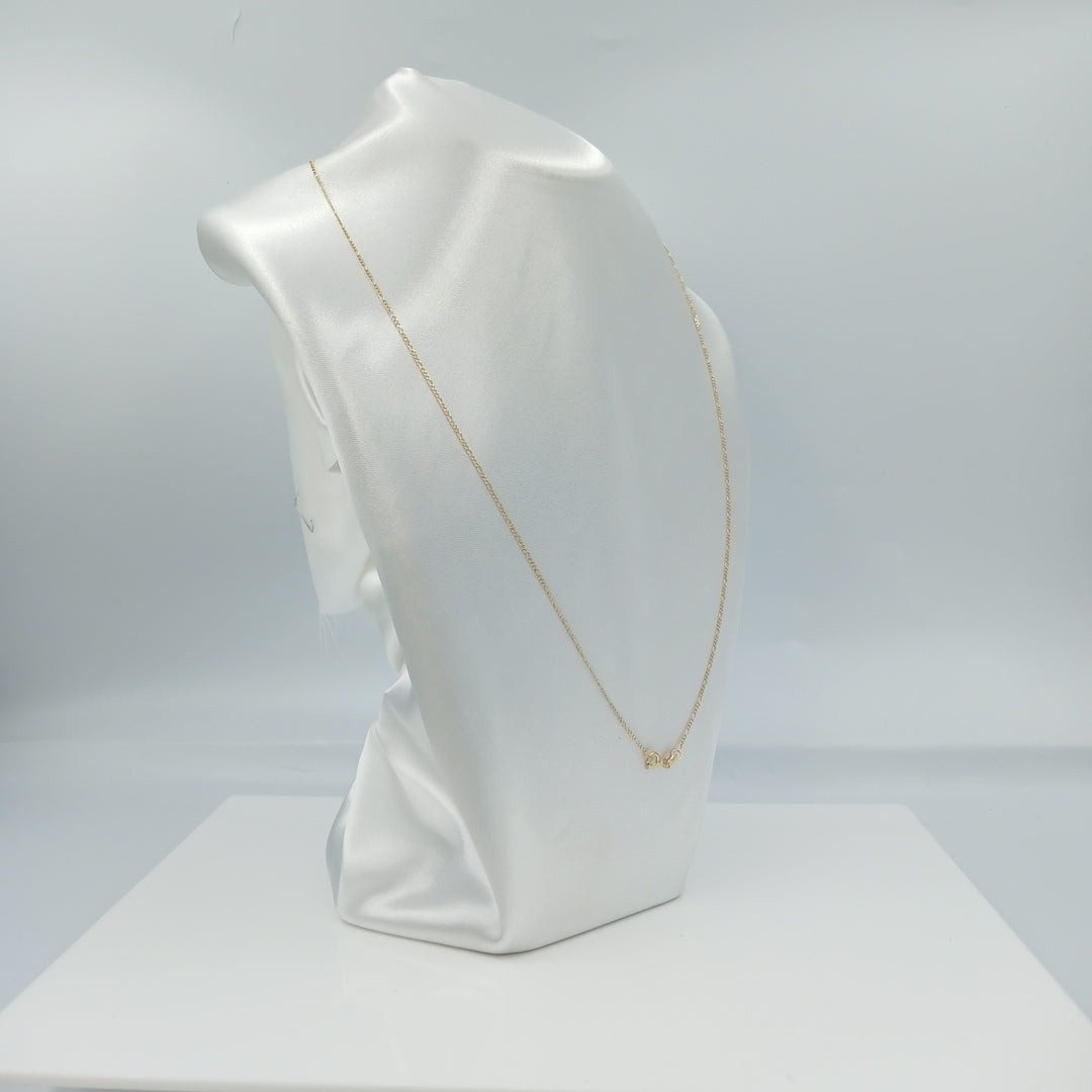 CADENA 3 X 1 1.7GR 60 CM 14K (NUEVO)