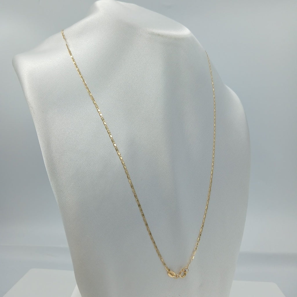 CADENA TEJIDO MARINERO 1.91GR 55 CM 14K (NUEVO)