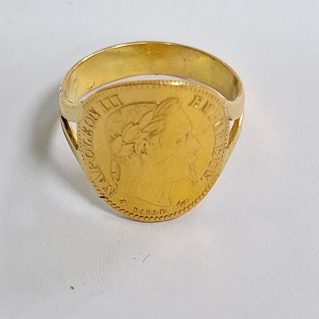 K1 6,00 GRMS 18 K ESPECIFICACIONES COMPLEMENTARIAS ANILLO MTVO MONEDA (SEMINUEVO)