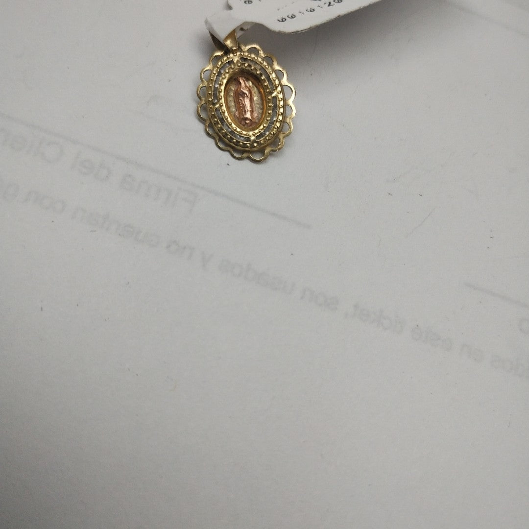 K1 0,50 GRMS 10 K ESPECIFICACIONES COMPLEMENTARIAS MEDALLA RELIGIOSA IMAGEN VIRGE (SEMINUEVO)