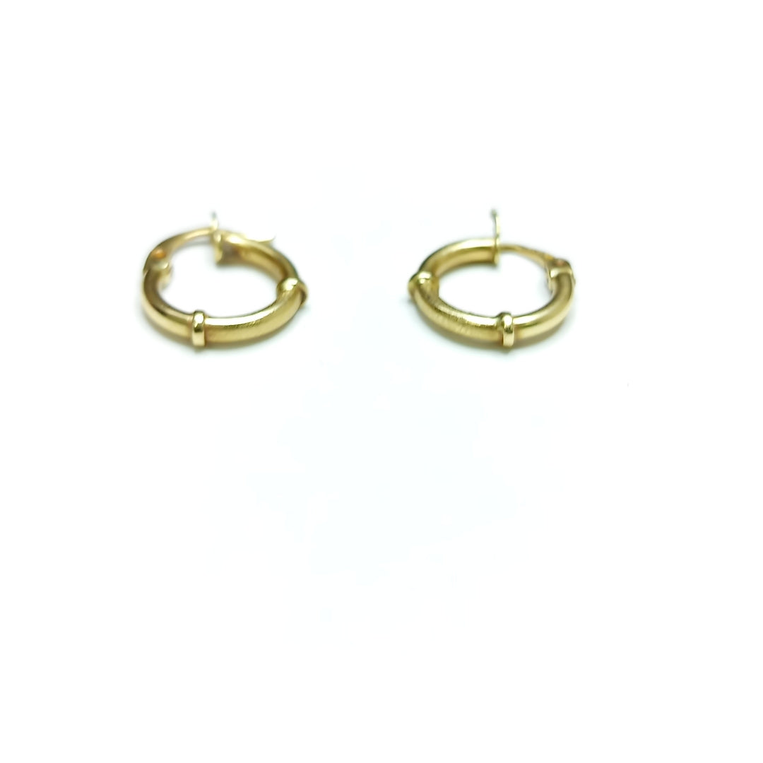 ARRACADAS PAR ORO 14 K 1.5 GRMS (SEMINUEVO)