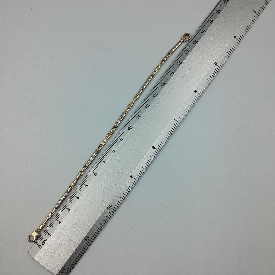 K1 4,80 GRMS 14 K ESPECIFICACIONES COMPLEMENTARIAS PULCERA VENDIBLE, TEJIDO ESPE (SEMINUEVO)