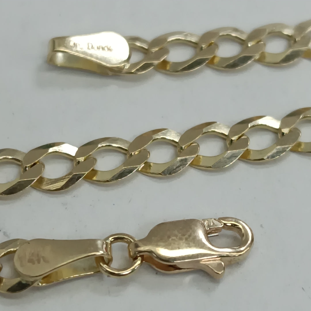 PULSERA TEJIDO BARBADA 4.7G 18 CM 14K (NUEVO)