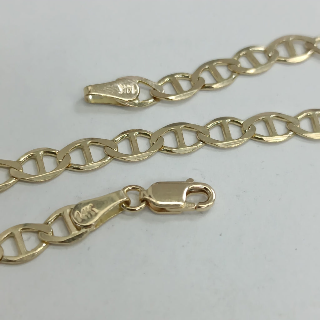 PULSERA TEJIDO GUCHI 5.5G 21 CM 14K (NUEVO)