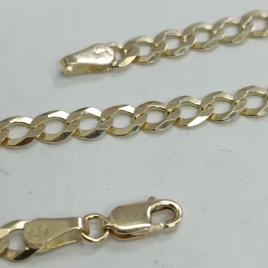 PULSERA TEJIDO BARBADA 4.6G 18 CM 14K (NUEVO)