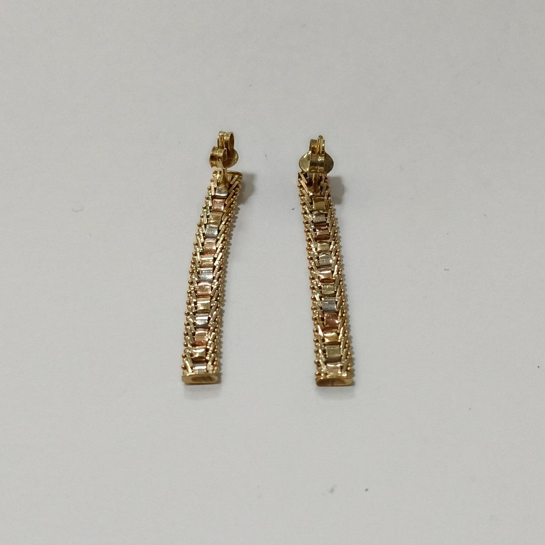 ARETES PAR ORO 14 K 3.8 GRMS (SEMINUEVO)