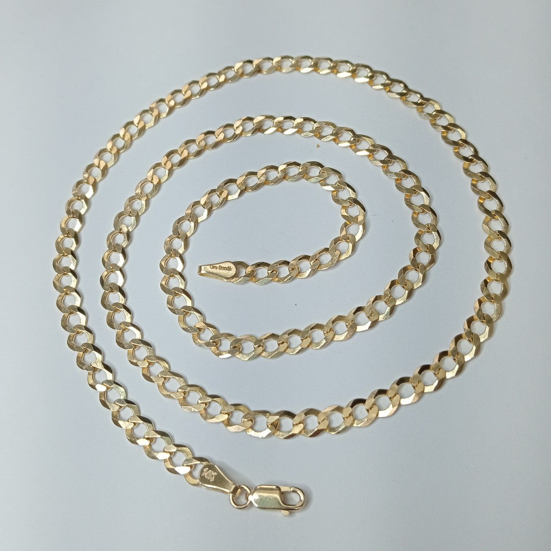 CADENA TEJIDO BARBADA 14.3G 60 CM (NUEVO)