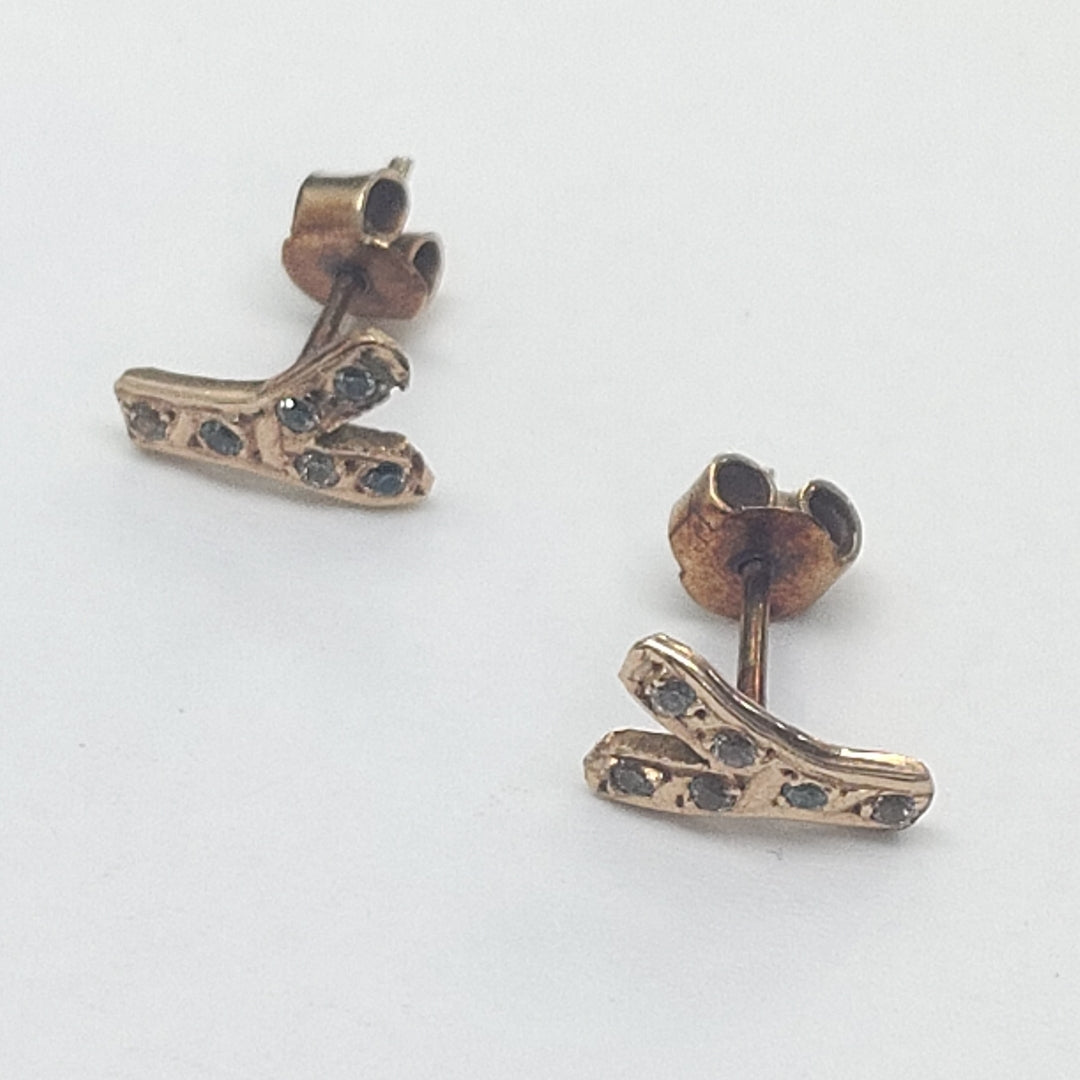 BROQUELES PAR ORO 10 K 1 GRMS (SEMINUEVO)