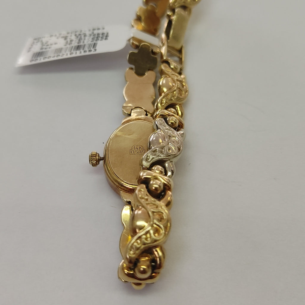 RELOJ CAJA Y PULSO ORO ORO,RODIADO 14 K 20,60 GRMS (SEMINUEVO)