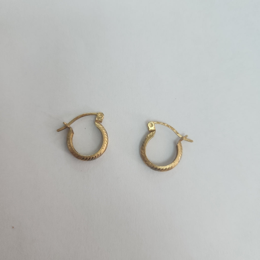 ARRACADAS PAR ORO 14 K 1.1 GRMS (SEMINUEVO)