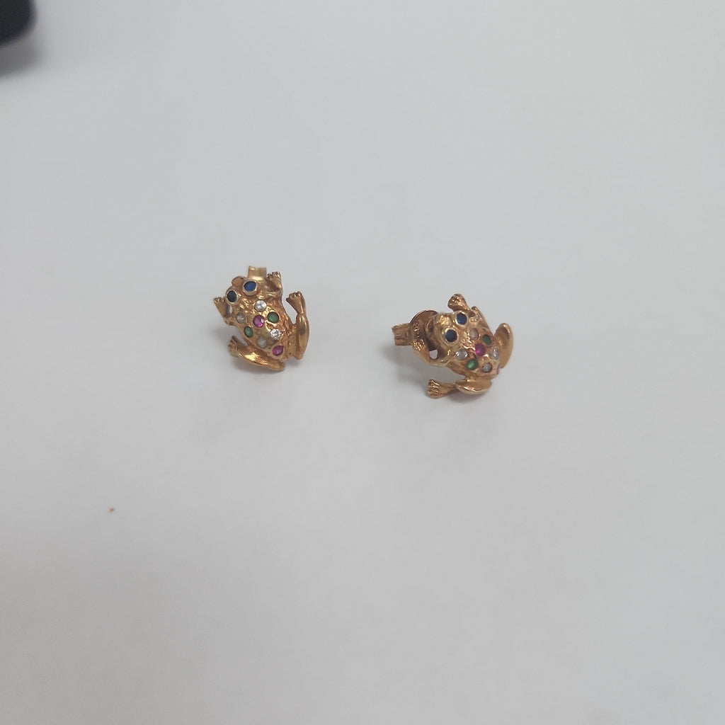 BROQUELES PAR ORO 14 K 2.6 GRMS (SEMINUEVO)