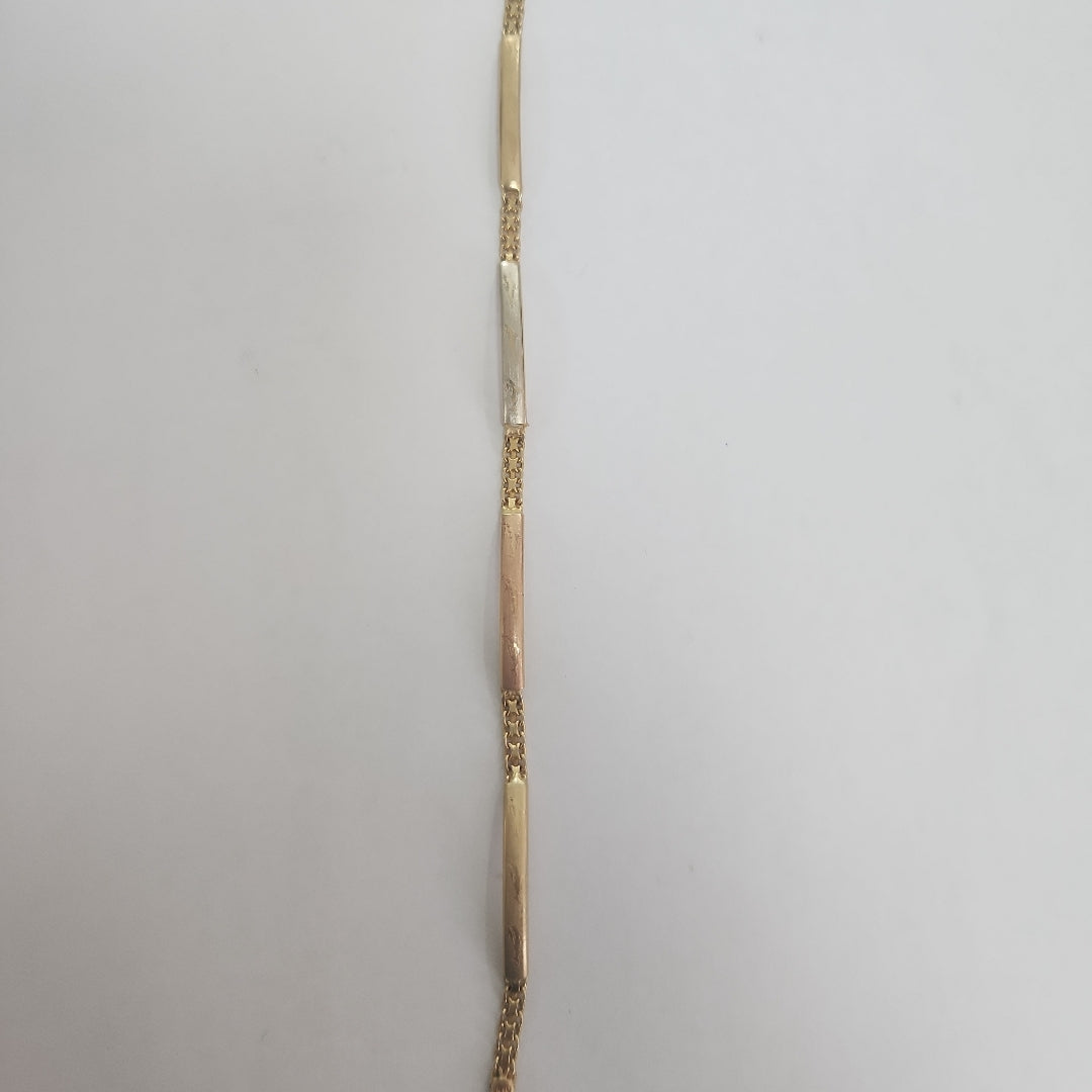 PULSERA ORO COMBINADO 14 K 5 GRMS (SEMINUEVO)