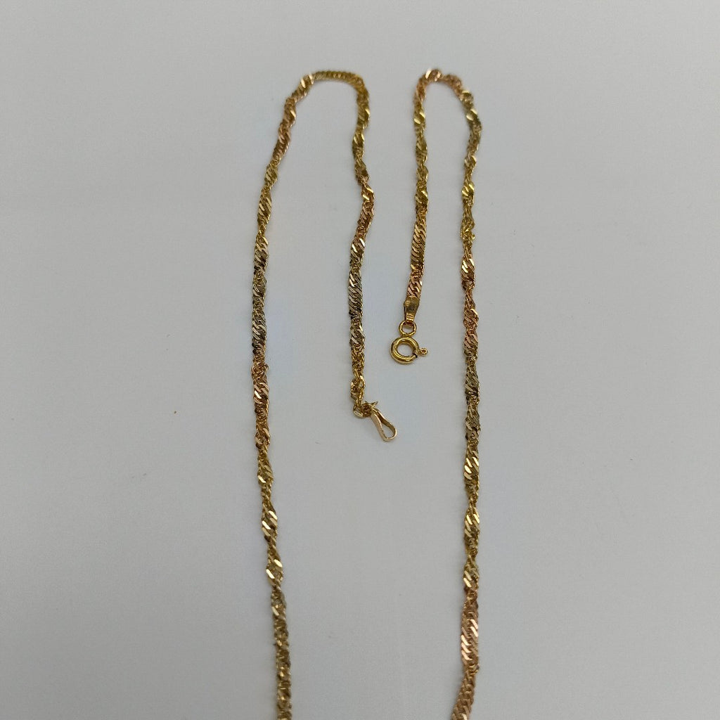 K1 4,50 GRMS 14 K ESPECIFICACIONES COMPLEMENTARIAS CADENA SEMI TORZAL (SEMINUEVO)