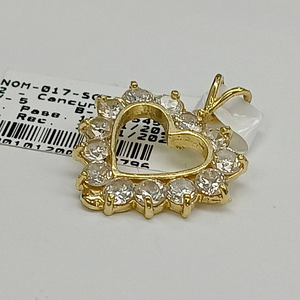 K1 3,00 GRMS 14 K ESPECIFICACIONES COMPLEMENTARIAS DIJE CON CIRCONIAS (SEMINUEVO)