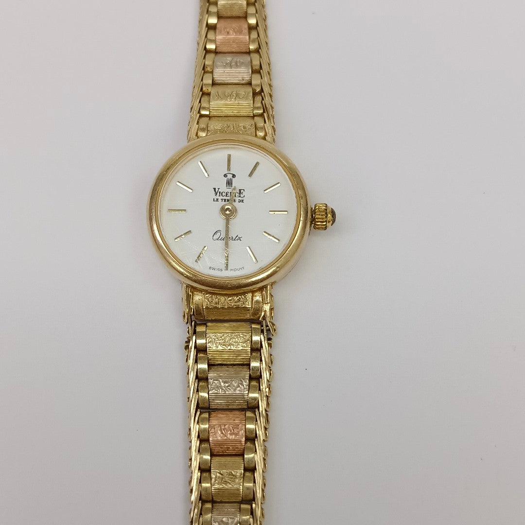 RELOJ CAJA Y PULSO ORO ORO 14 K 20.4 GRMS (SEMINUEVO)