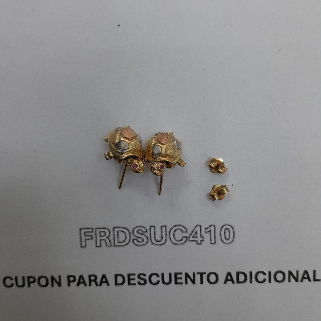 BROQUELES PAR ORO 14 K 4.2 GRMS (SEMINUEVO)
