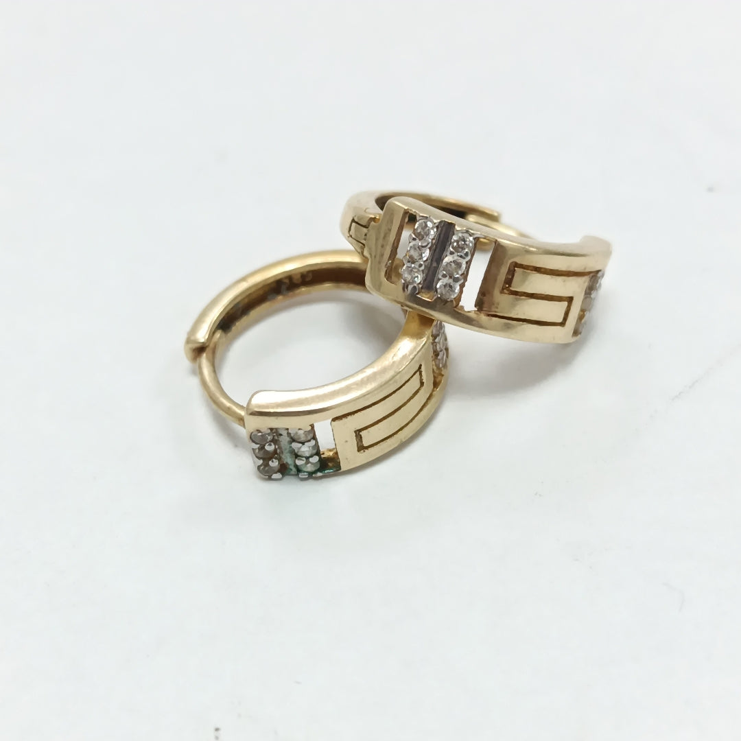 ARRACADAS PAR ORO 14 K 2.2 GRMS (SEMINUEVO)