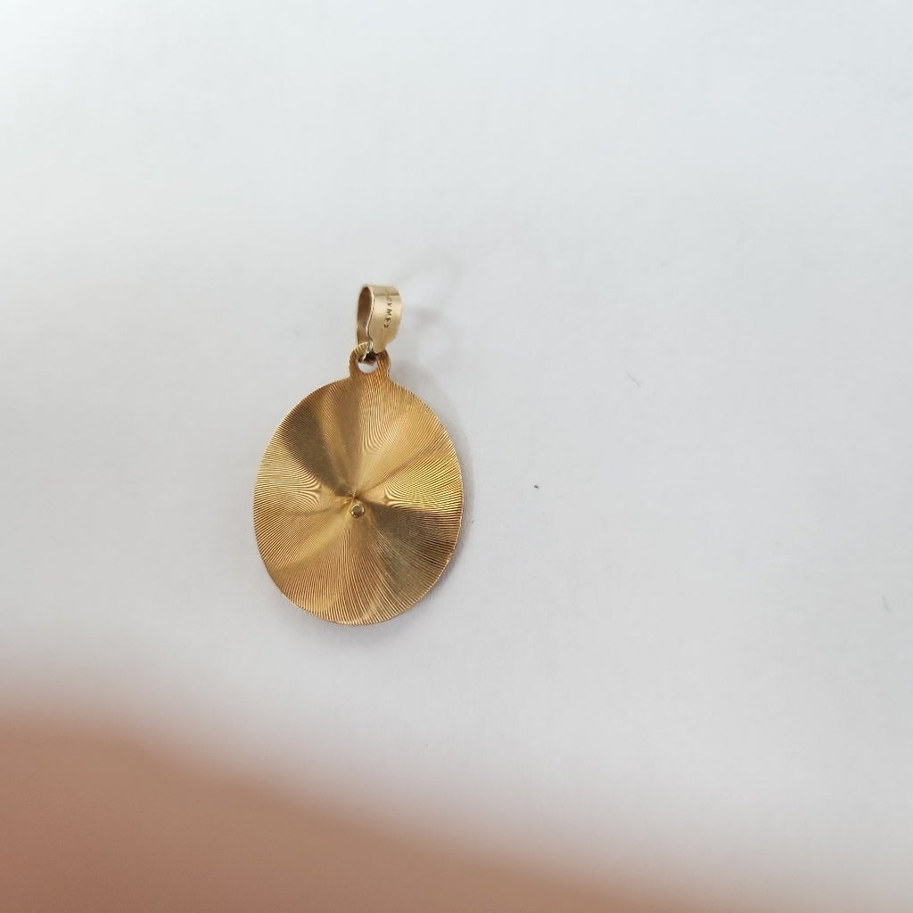 DIJE, MEDALLA RELIGIOSA ORO 14 K 1.9 GRMS (SEMINUEVO)