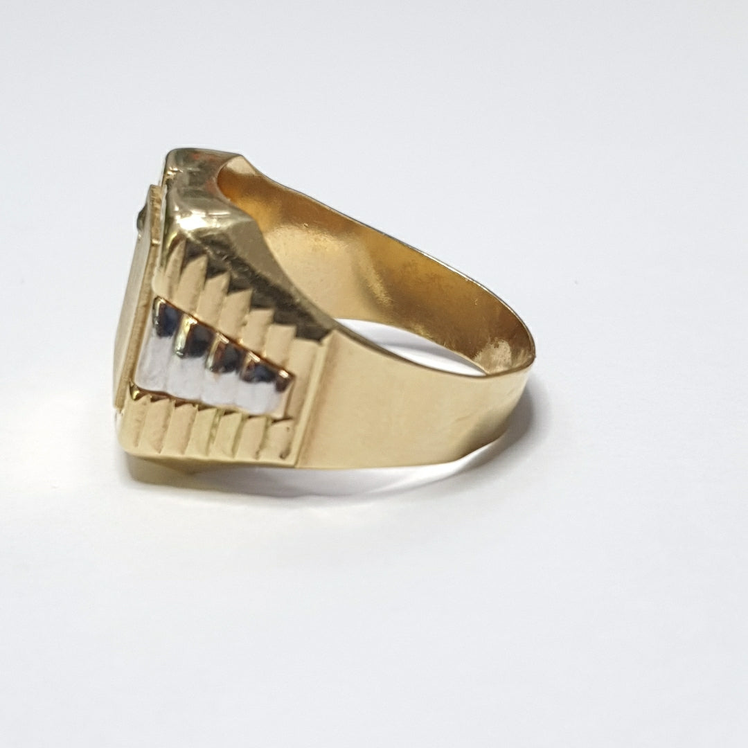ANILLO ORO, RODIADO 14 K 6.9 GRMS (SEMINUEVO)