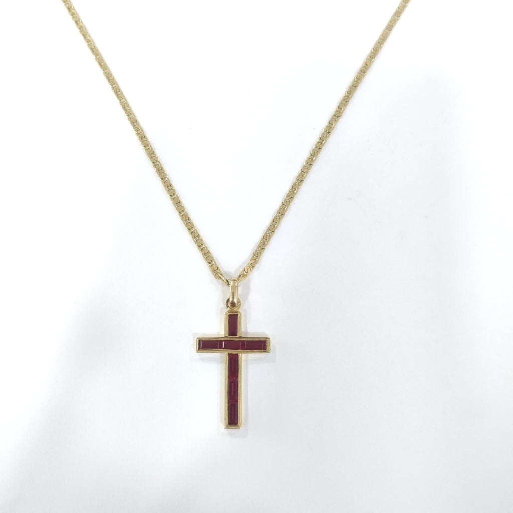 CADENA,CRUZ ORO 14 K 13,40 GRMS (SEMINUEVO)