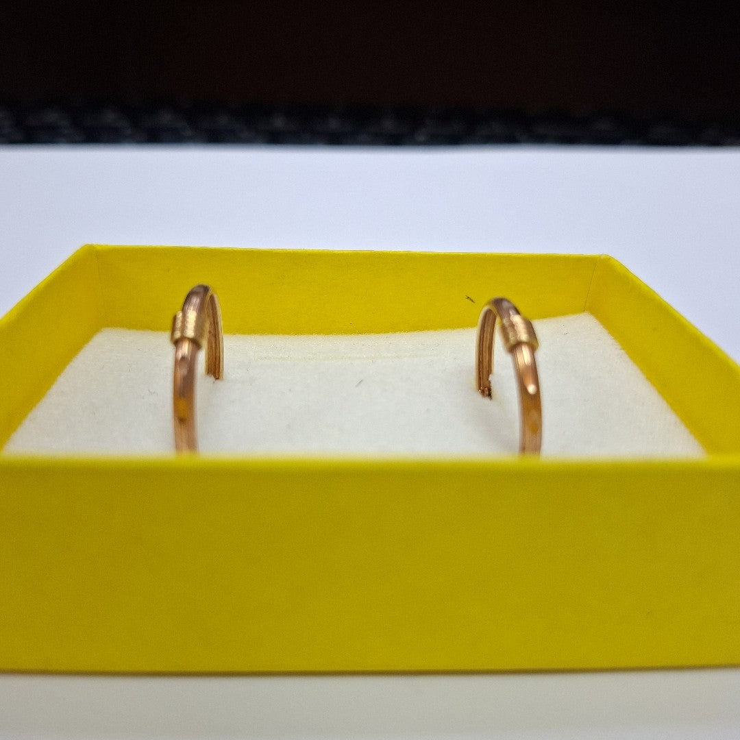 ARRACADAS PAR ORO 14 K 2,00 GRMS (SEMINUEVO)