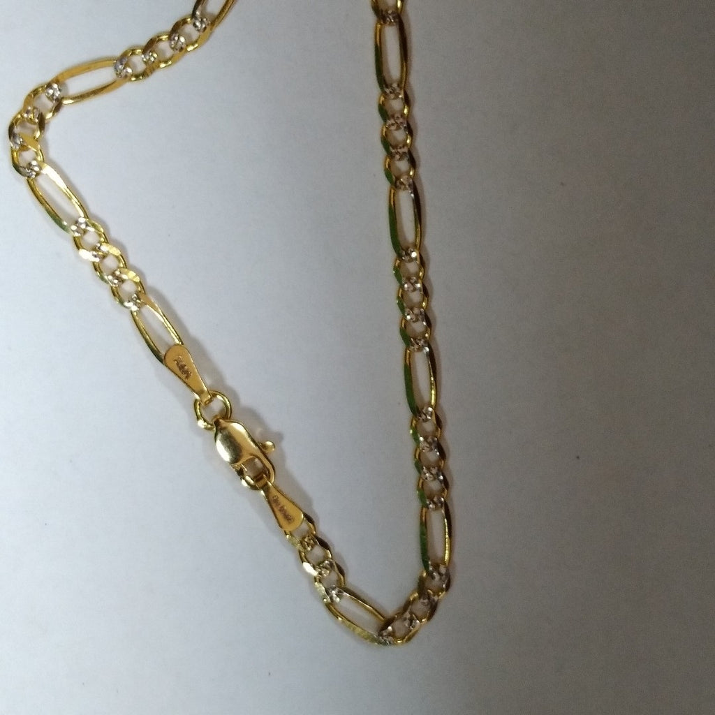CADENA TEJIDO 3X1 8.4G 55 CM 14K (NUEVO)