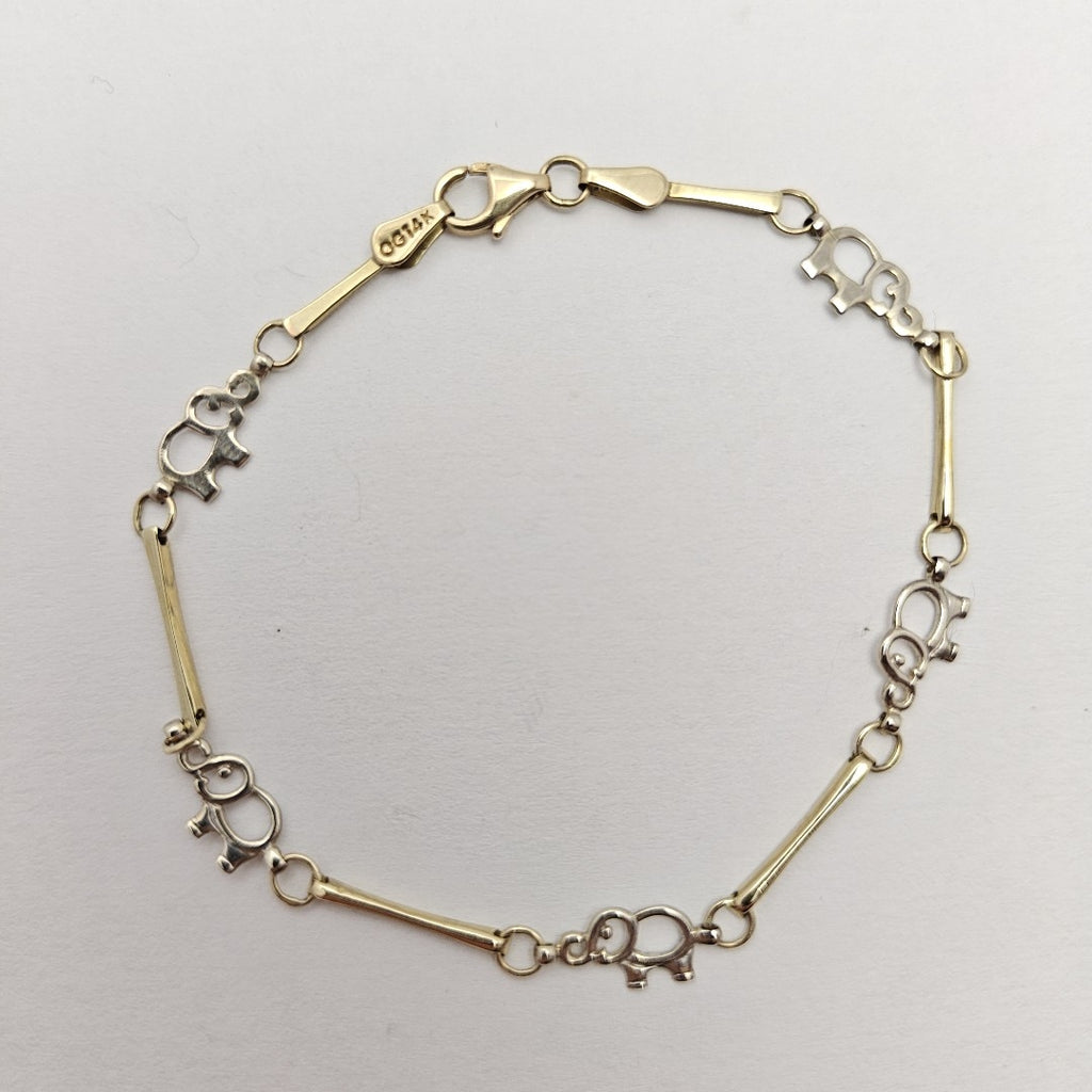 PULSERA ORO COMBINADO 10 K 1,80 GRMS (SEMINUEVO)