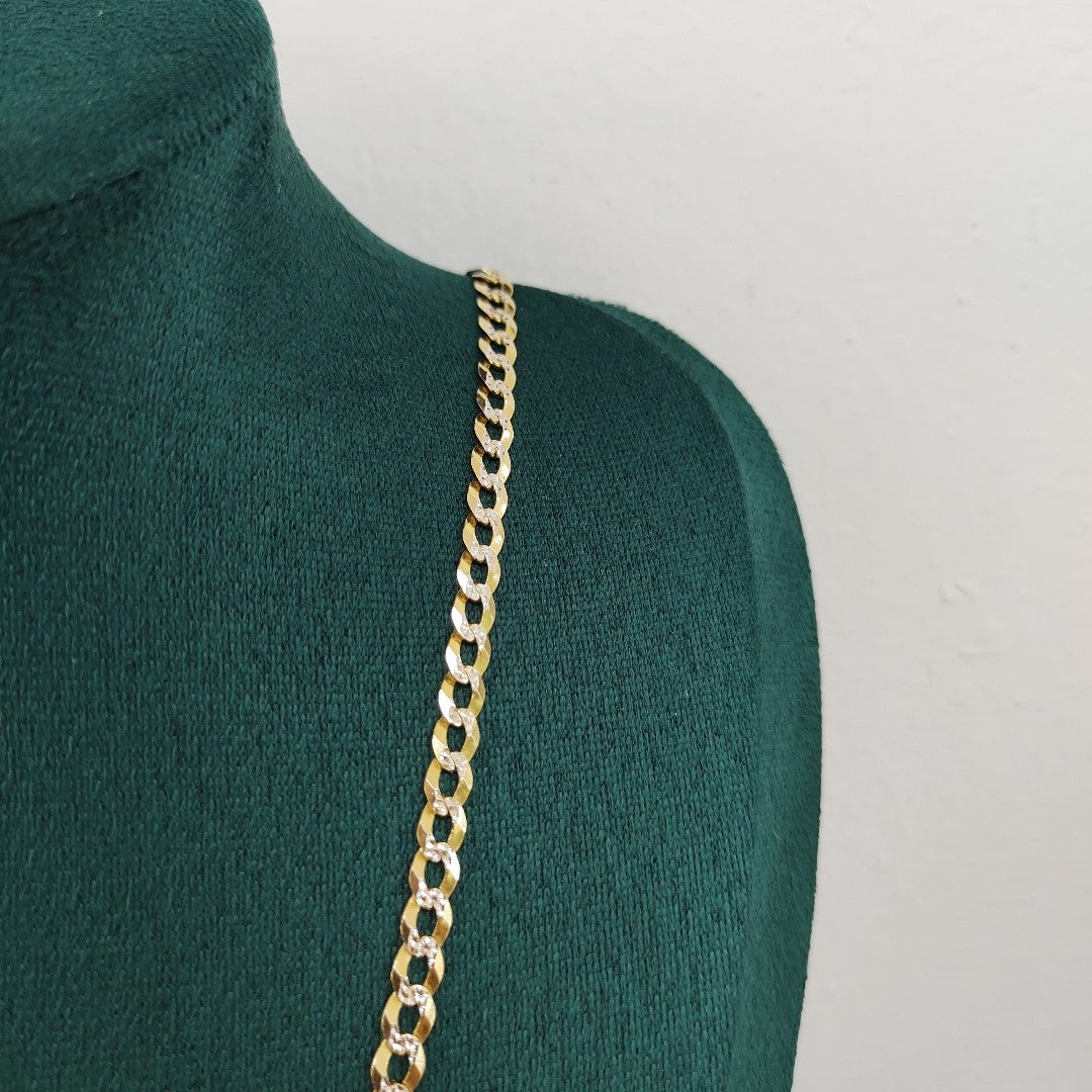 K1 11,60 GRMS 10 K ESPECIFICACIONES COMPLEMENTARIAS CADENA PLANCHADA DIAMANTADA (SEMINUEVO)