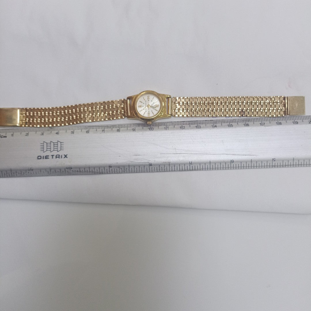 RELOJ CAJA ACERO PULSO ORO ORO 10 K 23.2 GRMS (SEMINUEVO)