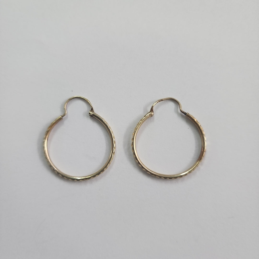 ARRACADAS PAR ORO 14 K 1 GRMS (SEMINUEVO)