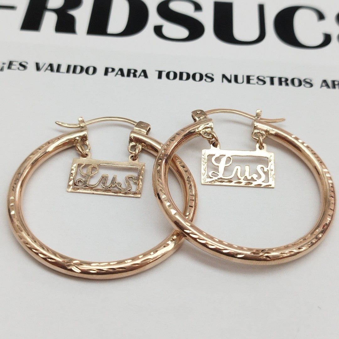 ARRACADAS PAR ORO 10 K 9.8 GRMS (SEMINUEVO)