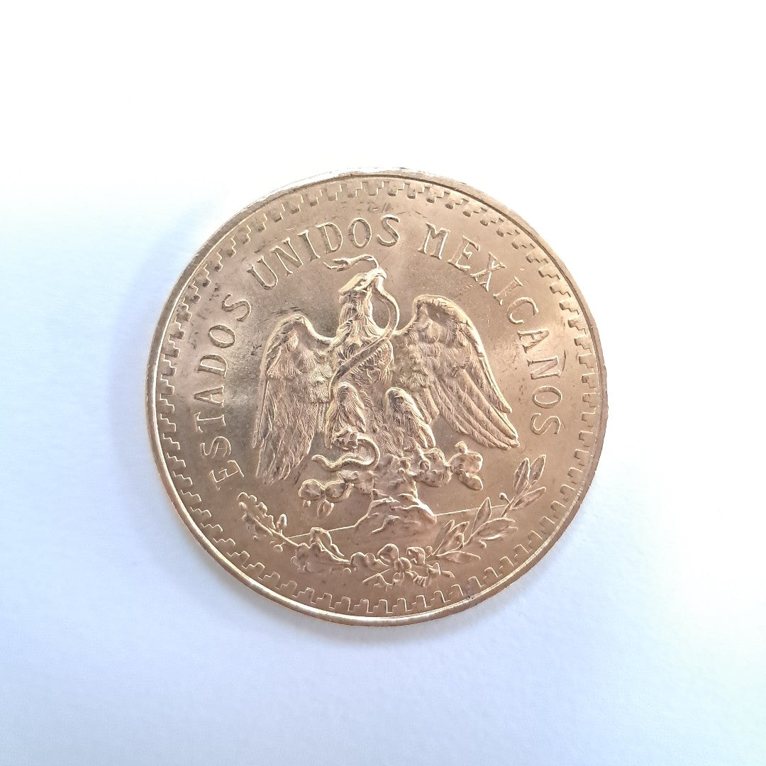 K1 41,60 GRMS 21 K IDENTIFICACIÓN MONEDA NOMINATIVA MONEDAS PESOS 50 PESOS (SEMINUEVO)